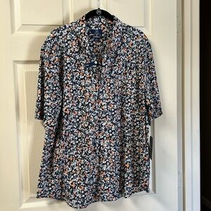 George NWT Classic Fit XL Floral Men’s Button Down Cotton Shirt